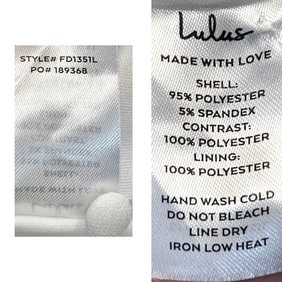 NWT Lulus Exceptionally Flirty White Long Sleeve Backless Mini Dress, Size XL - Picture 12 of 14